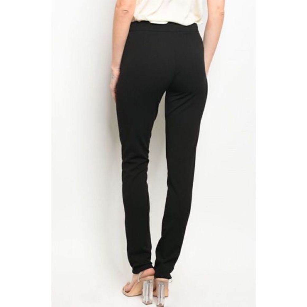 Black Hook & Eye Pants - Picture 3 of 5